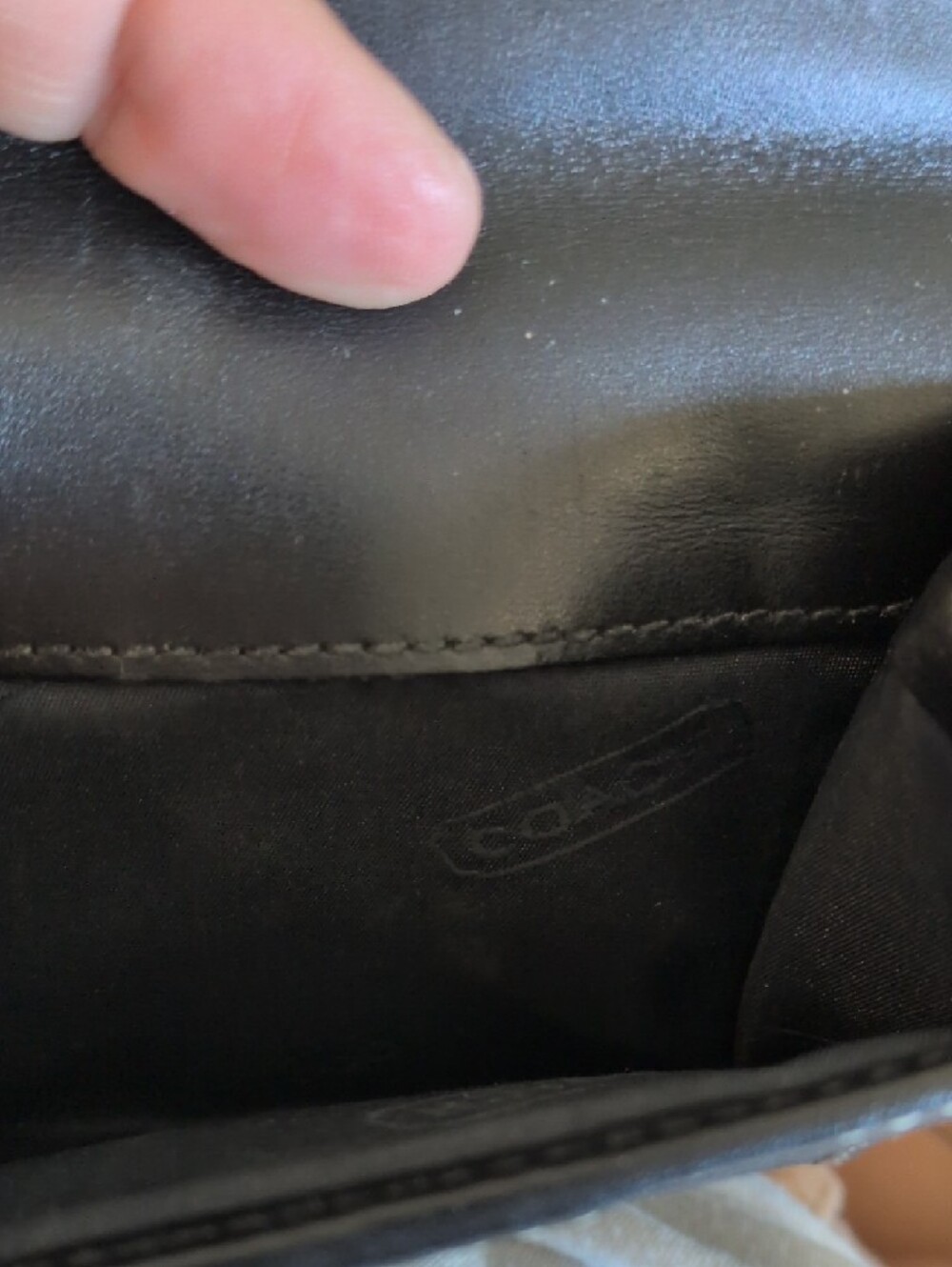 Coach Black Leather Small Wallet - Picture 3 of 11